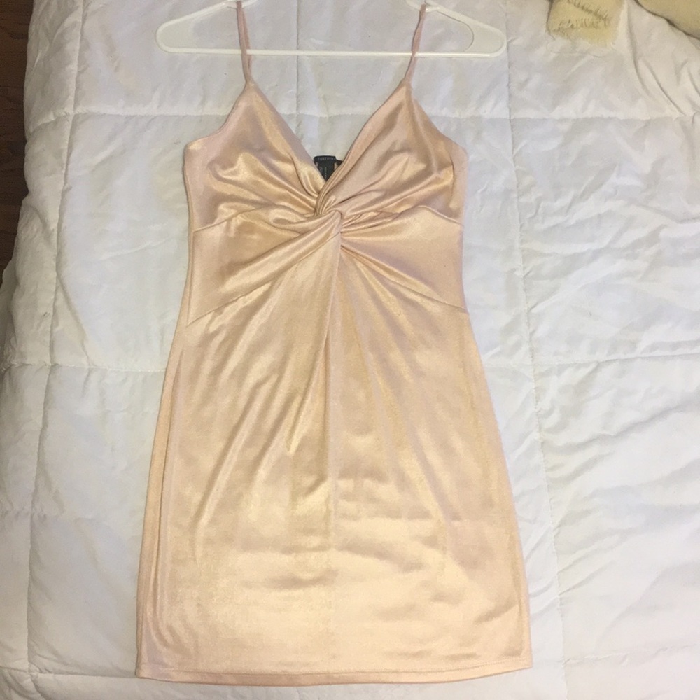 Blush Satin Dress